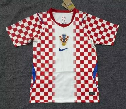 （S-4XL） 2026-2027  Croatia Home White Red Soccer Jersey AAA