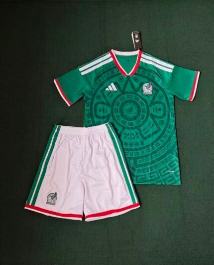 2026-2027 Mexico Home Green Kids/Youth Soccer Uniform