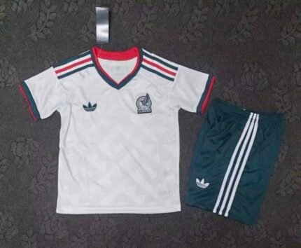 2026-2027 Mexico Away White Kids/Youth Soccer Uniform