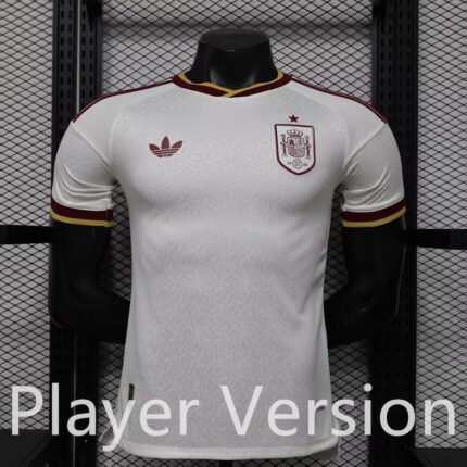 Player version 2026-2027 Spain Away White Soccer Jersey AAA