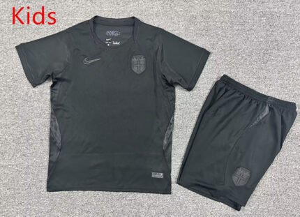 2026-2027 Norway Away Black Kids/Youth Soccer Uniform