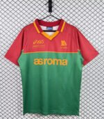 Retro version 1995-96 Roma Red Orange Soccer Jersey AAA