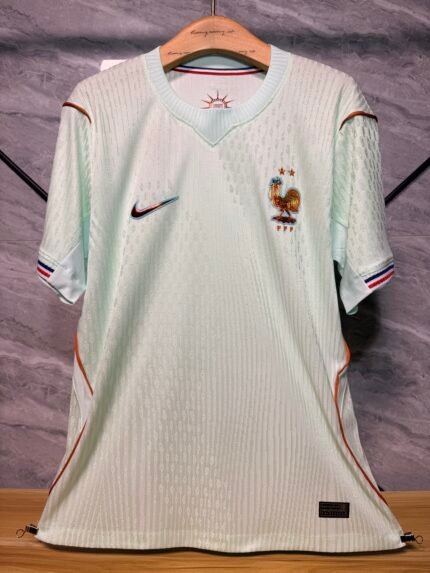 Player Version 2026-2027 France Away Light Green Soccer Jersey AAA
