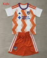 2026-2027  Cincinnati Away Orange White kids/youth  Soccer uniform