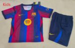 2026-27 Barcelona Home Red Blue kids/youth Soccer uniform