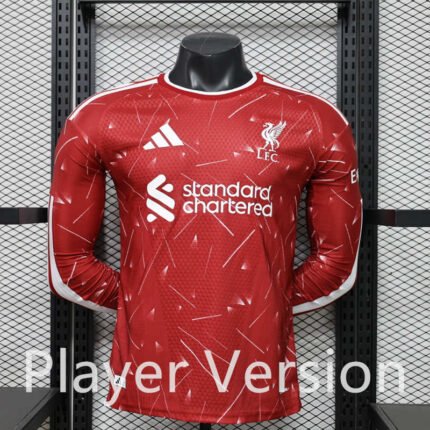 Player Version 2026-27 Liverpool Home Red Long-sleeved  Soccer Jersey AAA
