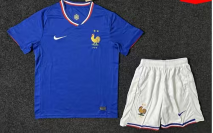 2024-25 France Home Blue Soccer uniform