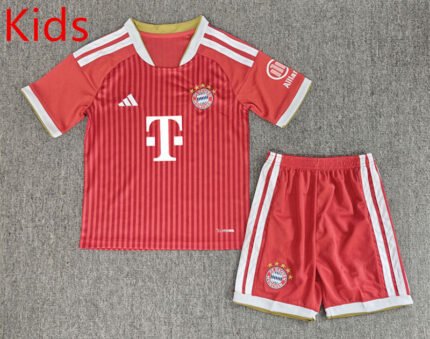 2026-2027  Bayern Home Red kids/youth  Soccer uniform