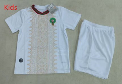 2026-2027 Morocco Away White Kids/Youth Soccer Uniform