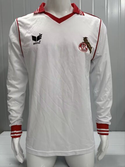 Retro Version 1978-79 Köln Home White Long-sleeved Soccer Jersey AAA