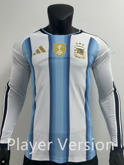 Player Version 2026-2027 Argentina Home Blue Long sleeves Soccer Jersey AAA