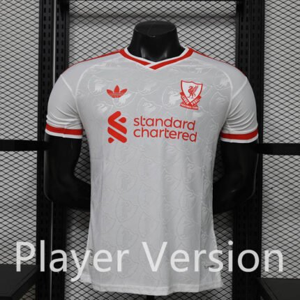 Player Version 26-27 Liverpool White Red Soccer Jersey AAA