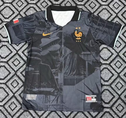 2026-2027 France Black Soccer Jersey AAA