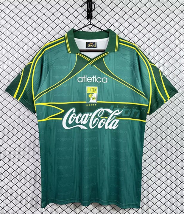 68EF895E5E60CCB546BE412AB759E1FC Retro Version 96-97 Leon Home Green Soccer Jersey AAA - Image 1