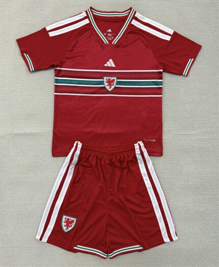 2026-2027  Wales Home Red  Soccer uniform