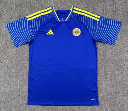 (S-4XL)26-27 Curaçao Home Blue Soccer Jersey AAA