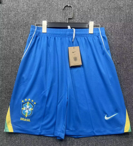 2026-27 correct Brazil Home Blue Soccer Shorts