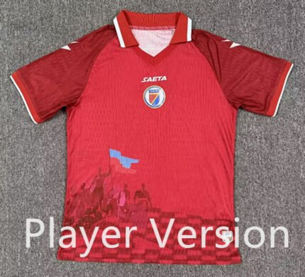 Player version 2026-2027 Haiti 2nd Away Red Soccer Jersey AAA