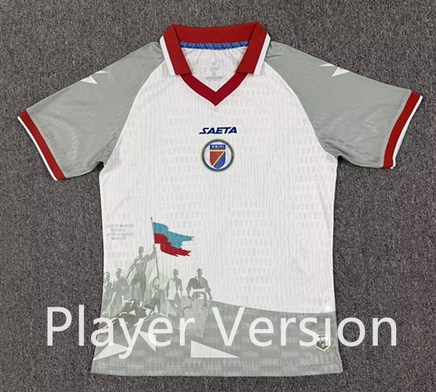 AF34ED2C9FCFAC2E0E42E1323FC016E8 Player version 2026-2027 Haiti Away white Soccer Jersey AAA - Image 1