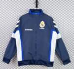 Retro version 91-92 Real Madrid Blue Windbreaker  Soccer Jacket