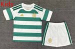 2026-2027 Celtic Home Green White kids/youth  Soccer uniform