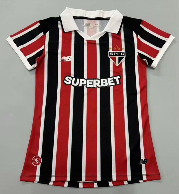BCFD75C338E347218925A80A22815785 2026-27 São Paulo Home Black Red Women Soccer Jersey AAA - Image 1