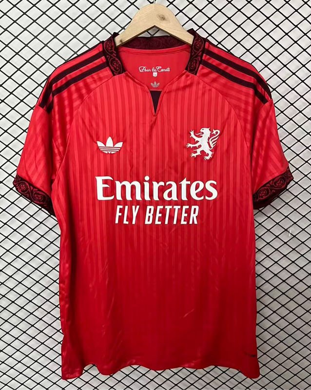 C34592F3C0AD35AA888C4246342BA156 2026-2027 Olympique Lyonnais Away Red Soccer Jersey AAA - Image 1