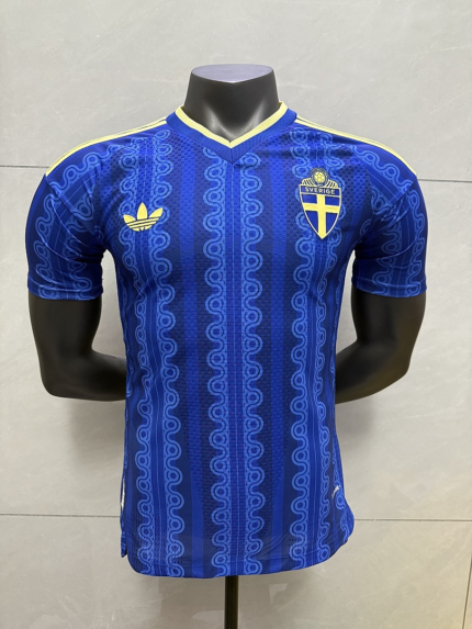 Player version 2026-2027 Sweden Away Blue Soccer Jersey AAA