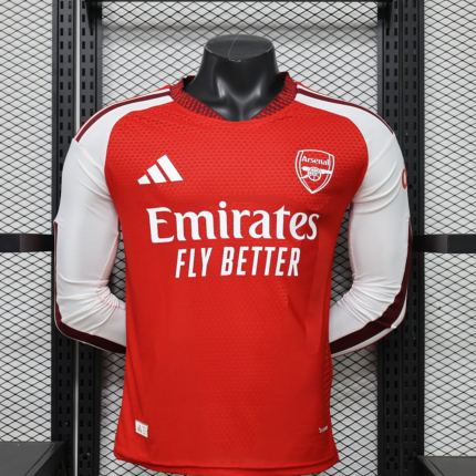 Player version 26-27 Arsenal Home Red Long-sleeved Soccer Jersey AAA