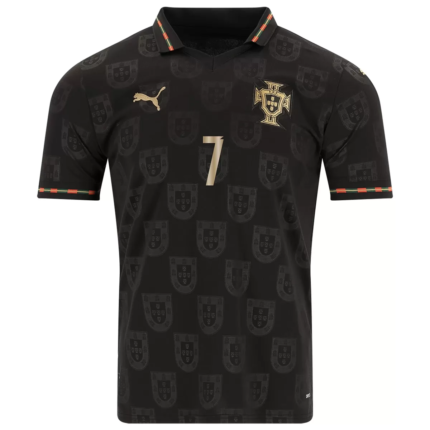#7 Ronaldo 26-27 Portugal Away Black Soccer Jersey AAA