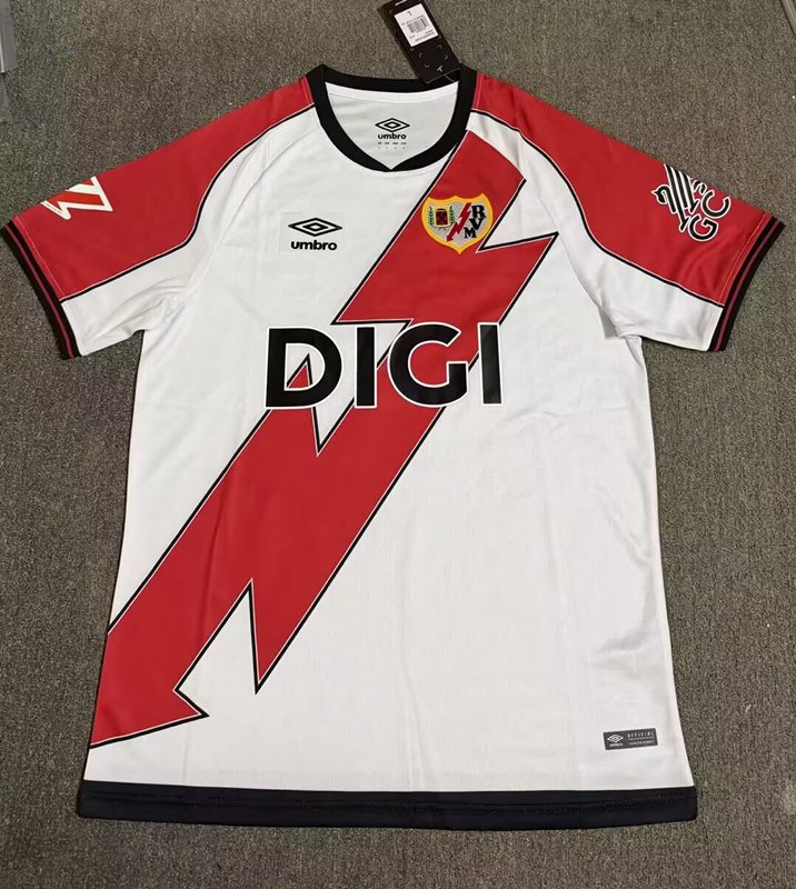 DB27D6461F97A93610F40C2BB2AA63D4 2026-27 Rayo Vallecano Home White Soccer Jersey AAA - Image 1