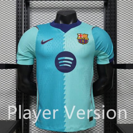 Player version 26-27 Barcelona Away Blue Soccer Jersey AAA