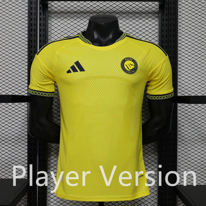 EBA70F78329B5ABBA5D3250900F35759 Player version 2026-27 Al Nassr Home Yellow Soccer Jersey AAA - Image 1