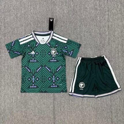 2026-2027 Saudi Arabia Home Green kids/youth  Soccer uniform