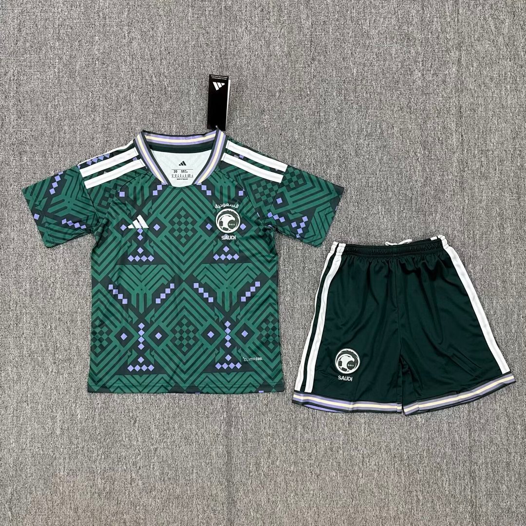 IMG_0562 2026-2027 Saudi Arabia Home Green kids/youth Soccer uniform - Image 1