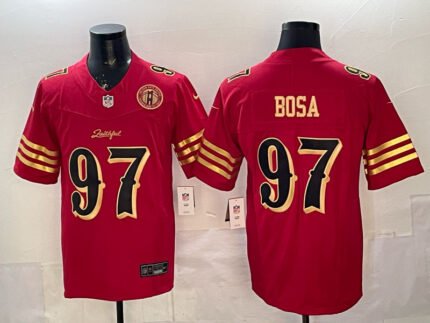 San Francisco 49ers 5th Generation #97 Red NFL Jersey (Logo 5)