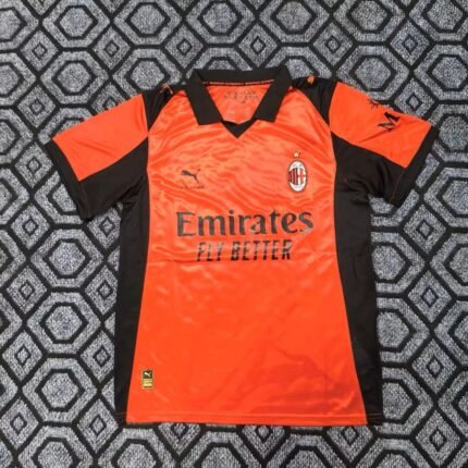 （S-4XL）2026-2027 AC Milan orange Soccer Jersey AAA