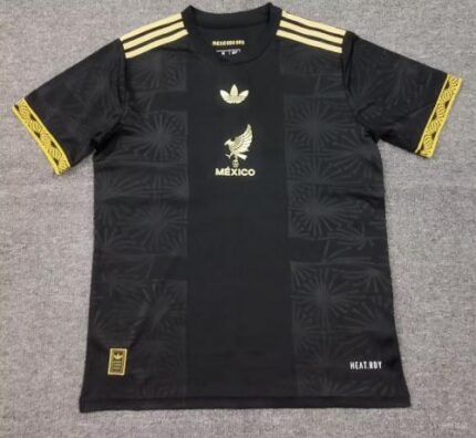 2025-2026 Mexico Black Golden Soccer Jersey AAA
