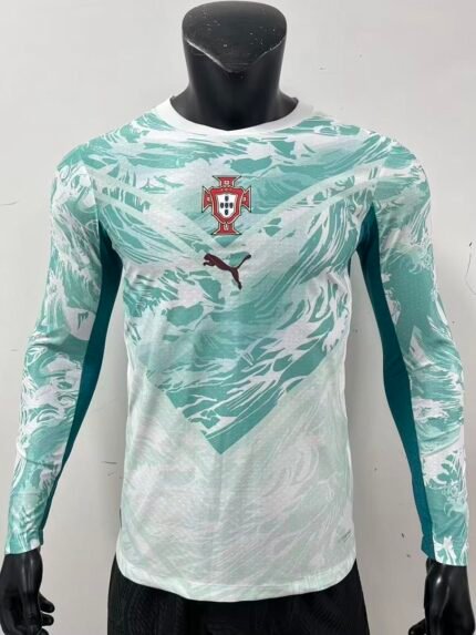 2026-2027 Player Version Portugal Away White  Long Sleeve  Jersey AAA