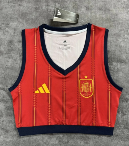 2026-27 Spain Home Red Women Soccer Vest AAA