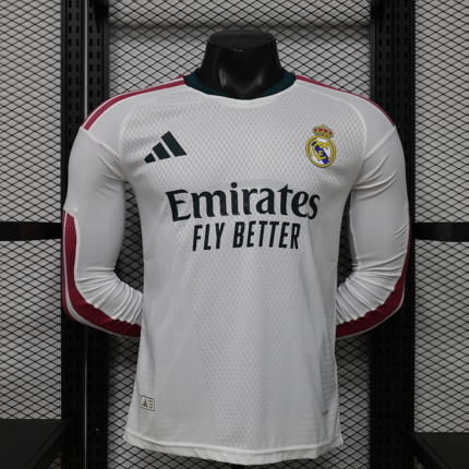Player version 2026-2027 Real Madrid Home White Long sleeves Soccer Jersey AAA