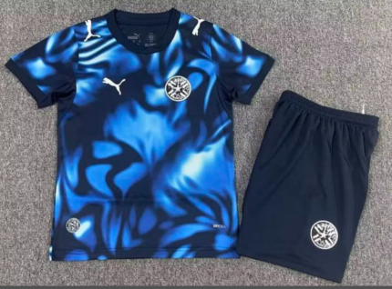2026-2027 Paraguay Away Blue Kids/Youth Soccer Uniform