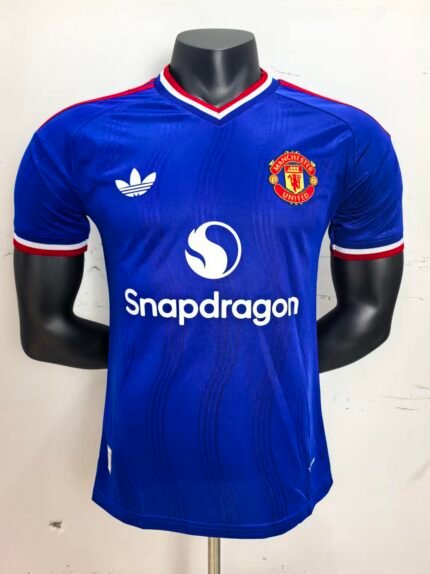 Player version 26-27 Manchester United Blue Soccer Jersey AAA