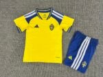 2026-2027 Sweden Home Yellow Kids/Youth Soccer Uniform