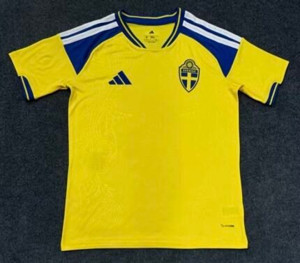 (S-4XL)26-27 Sweden Home Yellow Soccer Jersey AAA