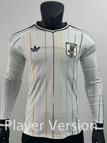 Player Version 2026-2027 Japan Away White Long sleeves Soccer Jersey AAA