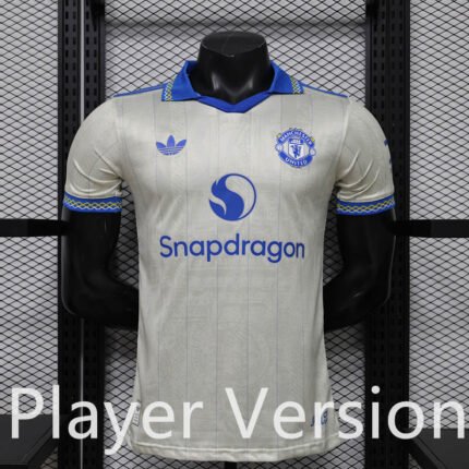 Player version 2026-2027 Manchester United Blue White Soccer Jersey AAA