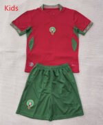 2026-2027 Morocco Home Red Kids/Youth Soccer Uniform