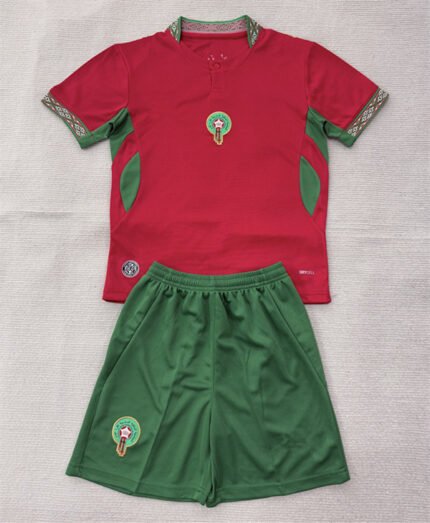 2026-27 Morocco Home Red Soccer uniform