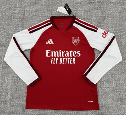 （S-4XL） 2026-2027 Arsena Home Red Soccer Long sleeves Jersey AAA